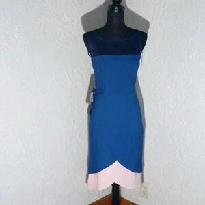 JS COLLECTION LYNN PETAL KNEE LENGTH DRESS